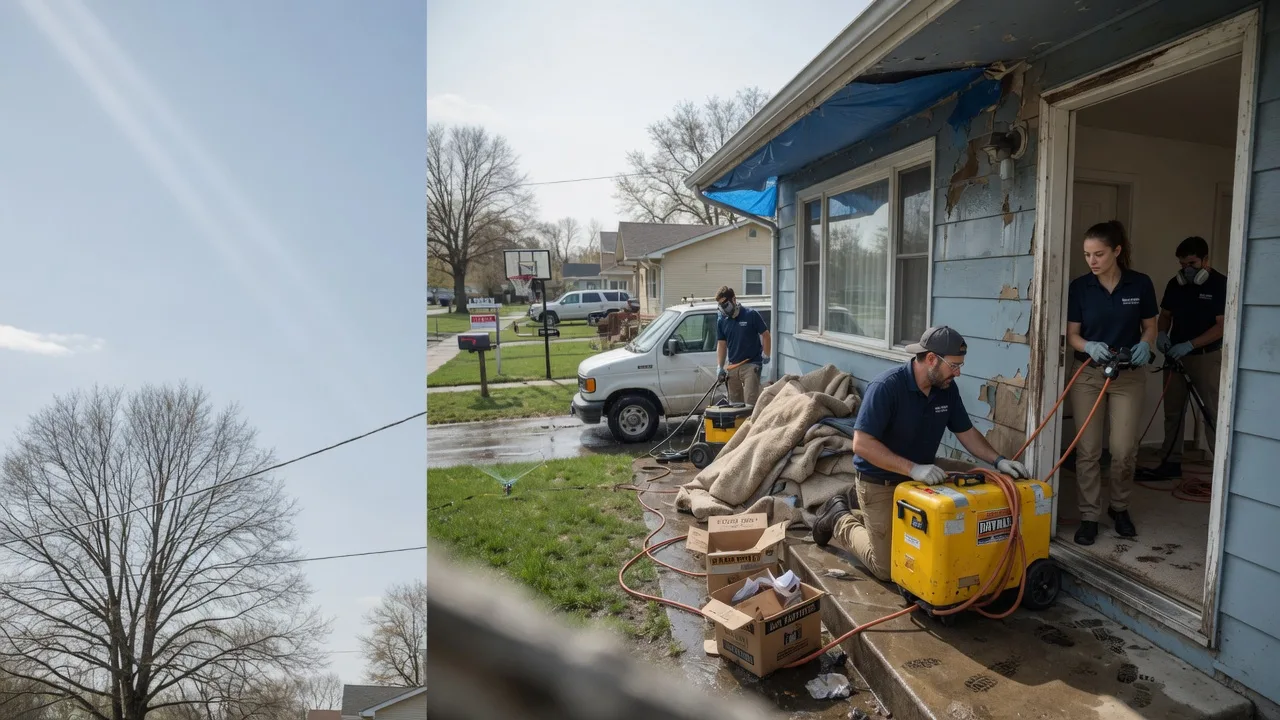 Basement Flood Cleanup in Warrensburg, IL near me